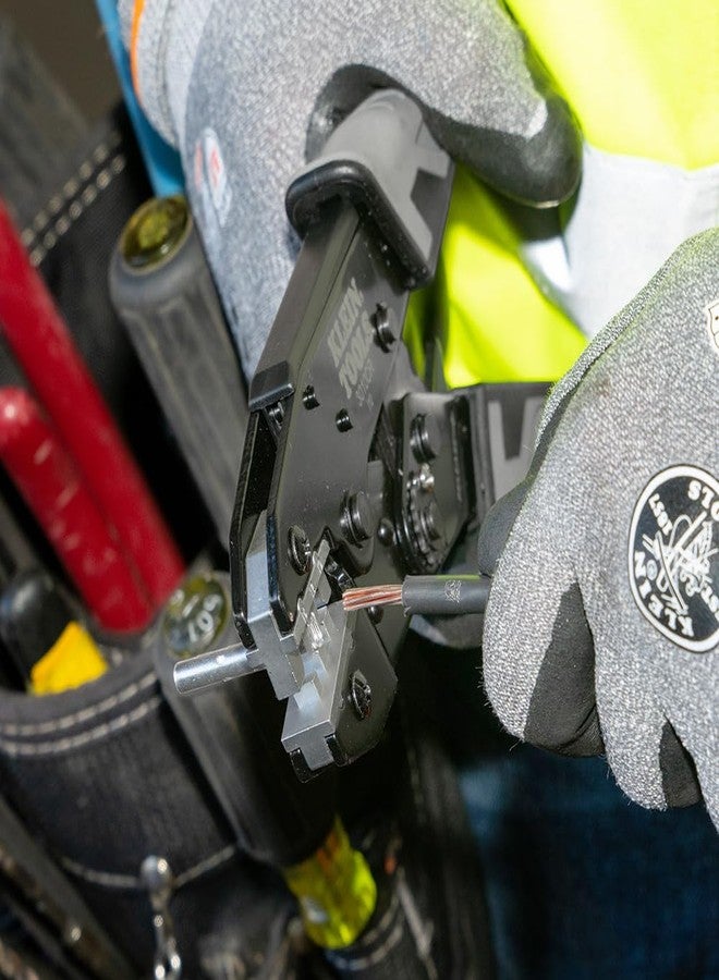 Klein Tools 3010CR MC4 Solar Ratcheting Crimper for 10-14 AWG Stranded Copper Wire PV Connectors - Image 2