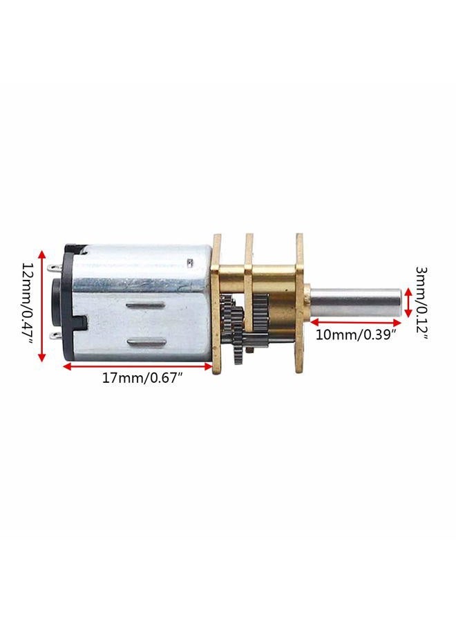 Augiimor 2PCS DC 6V 200RPM Speed Reduction Motor N20 3mm Shaft Mini Metal Gearwheel Gear Motor with Full Metal Gearbox Micro Motor - Image 4