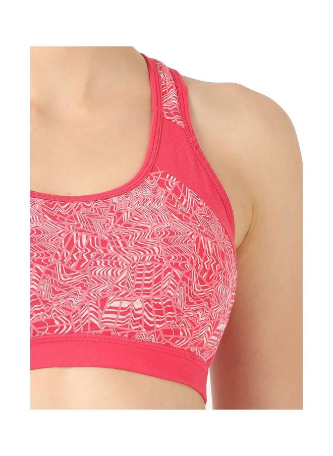 JOCKEY - Jockey 1380 Women Wire free Padded Super Combed Cotton Elastane Stretch Printed Full Coverage Racer Back Styling Active Bra with Stay Fresh and Moisture Move Treatment - Image 1