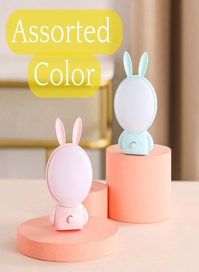 أسينشين مصباح ليلي LED على شكل أرنب كرتوني من أسينشن، مصباح يعمل بالكهرباء لغرفة الأطفال بإضاءة دافئة وباردة، موفر للطاقة، مصباح حائط ليلي محمول، قطعة ديكور لغرفة النوم، هدية عيد ميلاد، ديكور للمنزل والمكتب (متنوع) - Image 5