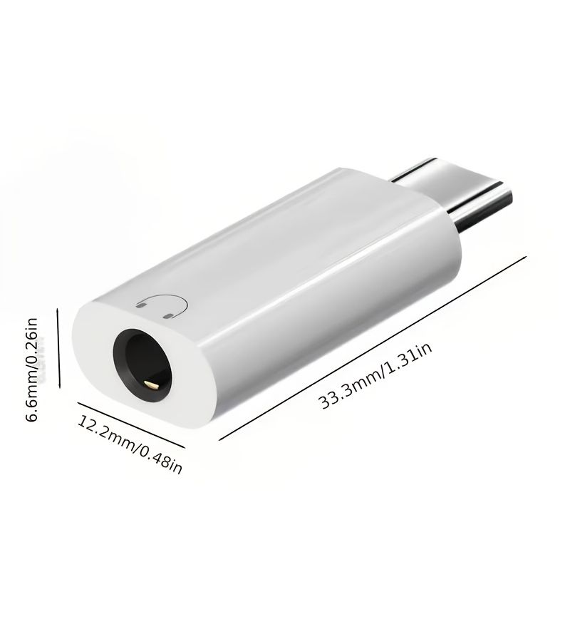 USB C to 3.5mm Headphone Jack Adapter With USB Adapter 2 Pack Audio Converter Type C to Aux Adapter for Smartphones and Laptops Audio Playback and Voice Calls - Image 2