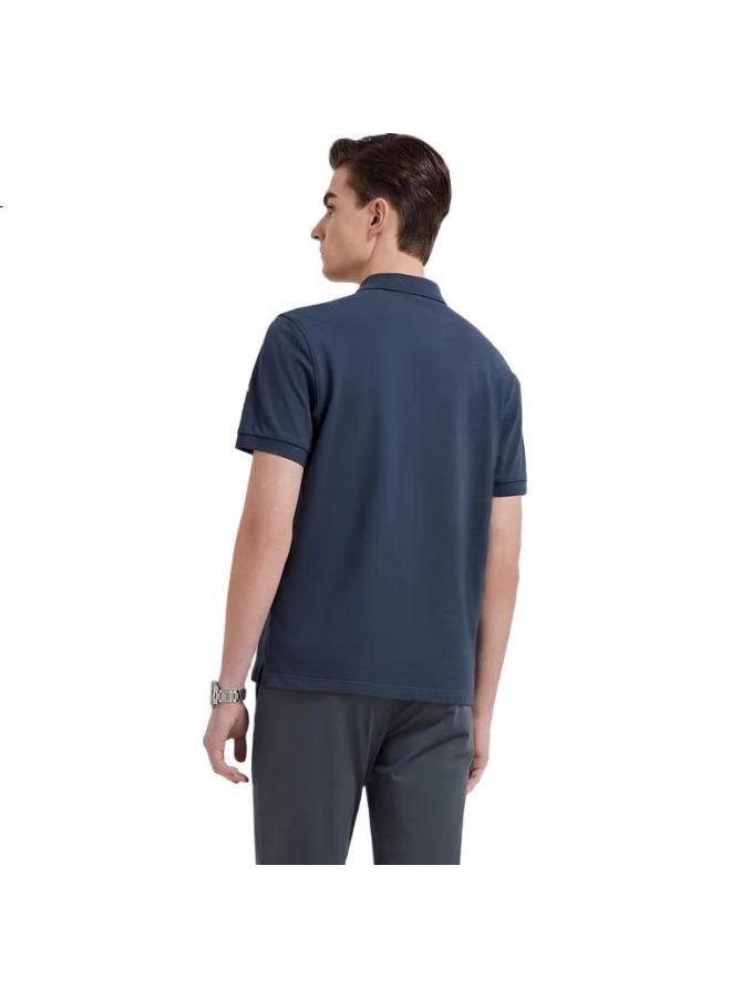 Youngor Men'S Summer Youth Men'S Business Casual Short Sleeve Polo Shirt Dark Green Xl - Image 3
