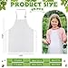 Handepo 25 Pcs Kids Apron with Pocket Adjustable Chef Kids Children Cooking Painting Art Apron for Boys Girls713 YearsWhite - Image 4