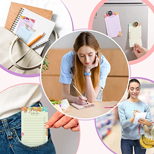Sinmoe 300 Sheets to Do List Notepad Daily Checklist Sticky Notes Cute Undated Memo Pad Color Block to Do Note Pad Weekly Plan Agenda and Organizer Planners for College(Flower Style,3.14 x 5.11 Inch) - Image 4