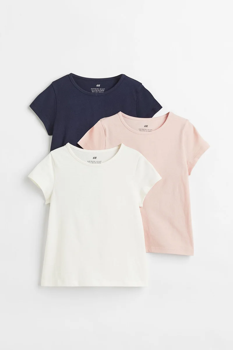 H&M 3-pack T-shirts