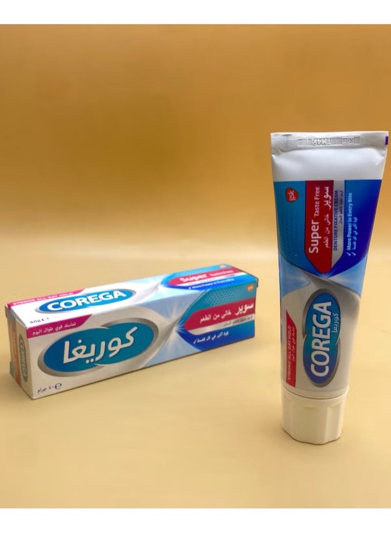 كوريغا كريم مثبت لأطقم الأسنان خالي من المذاق، 40 جرام 40جرام - Image 3
