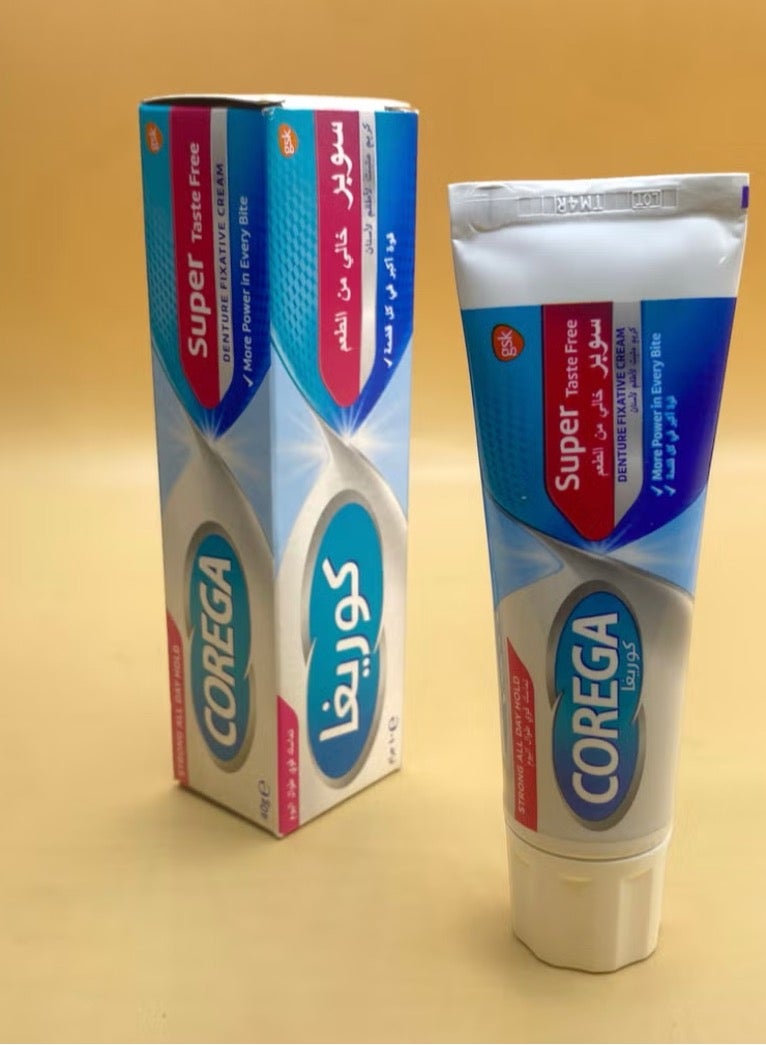 كوريغا كريم مثبت لأطقم الأسنان خالي من المذاق، 40 جرام 40جرام - Image 2