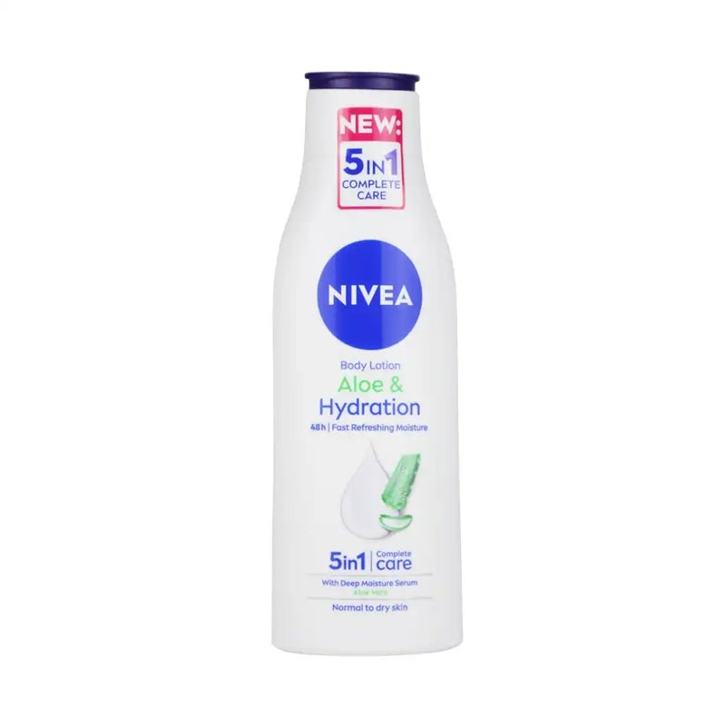 Nivea Body Lotion Aloe and Hydration with Complete Care for Normal to Dry Skin- 250ml