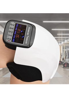 Generic Knee Massager for Joint Pain Relief Arthritis Cramps Meniscus Pain Electric Vibration Knee Brace Wrap with 3 Adjustable Heat Patterns Intensity Time Red Light White  - Image 1