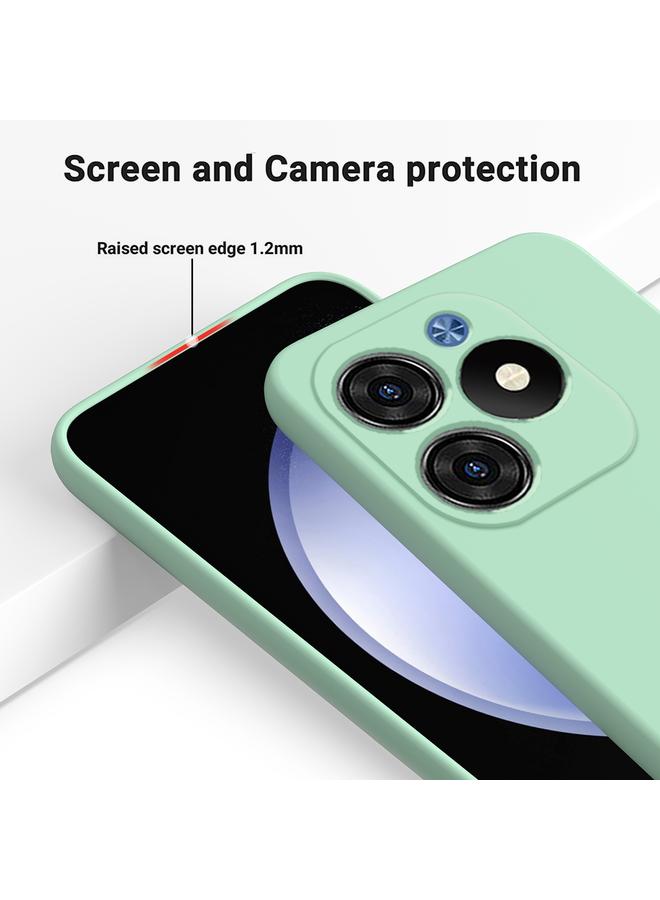 اس-توب جراب لهاتف itel S23+ مصنوع من السيليكون السائل بلون سادة مع تغطية كاملة - Image 5