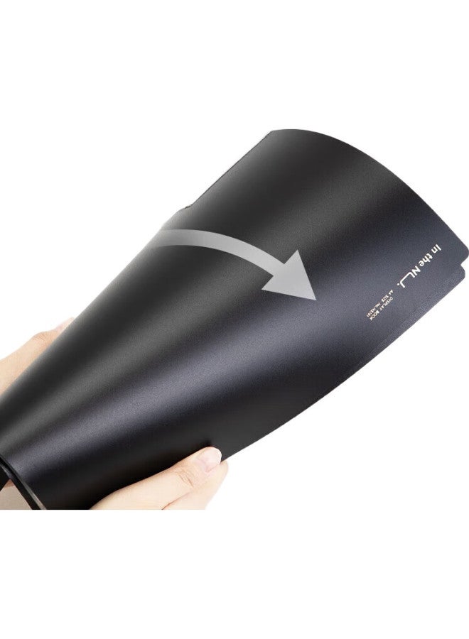 Nusign Coding Document Folder A4/30 Pages, Colorful File Organizer With Page Numbers, Loose-Leaf Pocket Folders For Office And Student Use, Obsidian Black Ns190 - Image 3