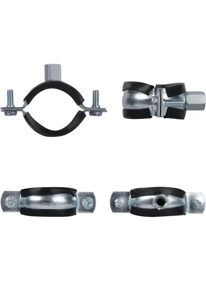 5pcs Heavy Duty Galvanized Iron Pipe Hangers Adjustable Split Ring Clamp Bracket - Image 5