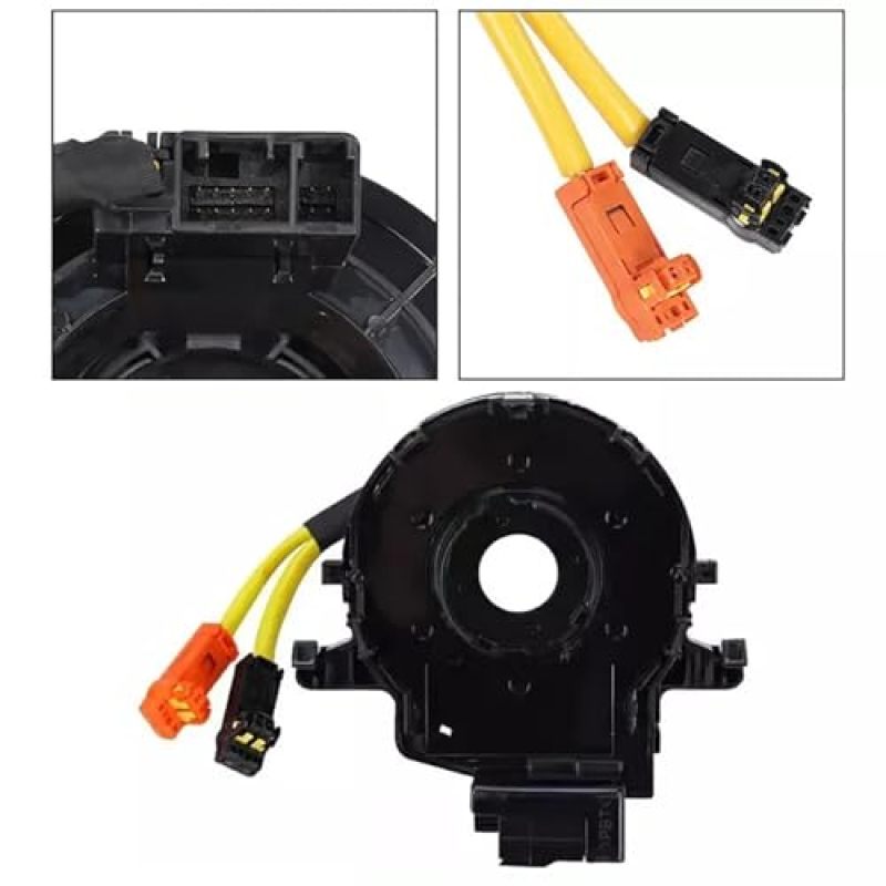 Clock Spring: Black Direct Replacement Spiral Cable - Precision Fit For Toyota Models Restores Airbag Electrical Connectivity For Steering Column Repair - Image 2