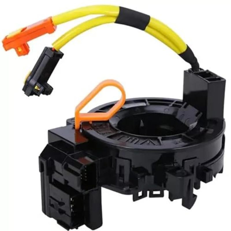 Clock Spring: Black Direct Replacement Spiral Cable - Precision Fit For Toyota Models Restores Airbag Electrical Connectivity For Steering Column Repair - Image 1