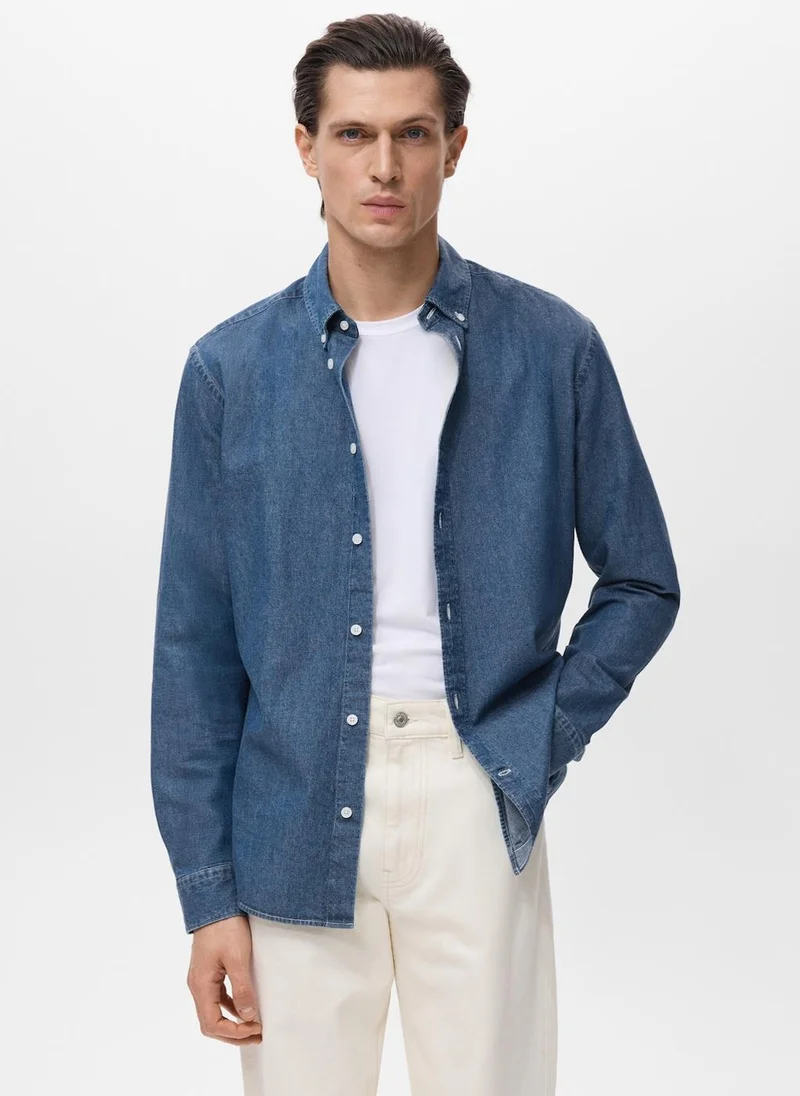 مانجو مان Regular fit denim shirt