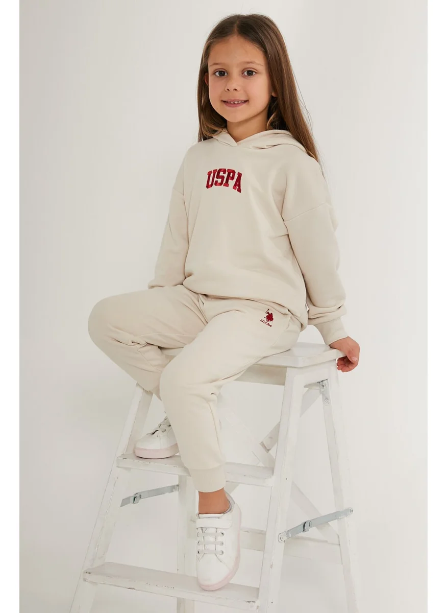 يو اس بولو اسن BASE. Polo Assn. Energy White Girl's Tracksuit Set