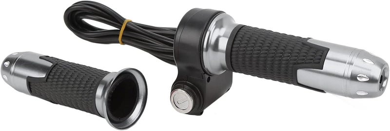 RIZGHWOY Electric Bike Throttle Grip Handlebar with Keys, 2.3 cm Diameter, Hall Sensor Controller Compatible, Grey, Plastic, 326g - Image 2