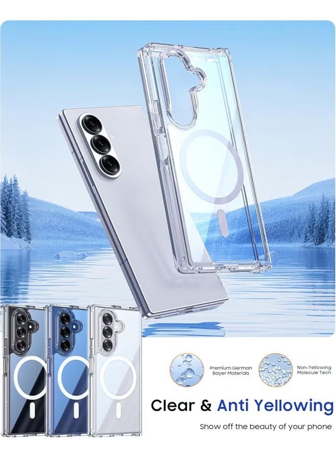 Magnetic Case for Samsung Galaxy Z Fold 7 2025 Magsafe Cover, Shockproof Protection, Anti-Yellow & Anti-Scratch - Image 3