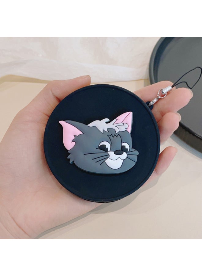 Suitable For Fuji Polaroid Instax Mini 99 Special Polaroid Silicone Lens Cover Cartoon With Anti-Lost Rope-Color:Black Cover-tom Cat  - Image 1