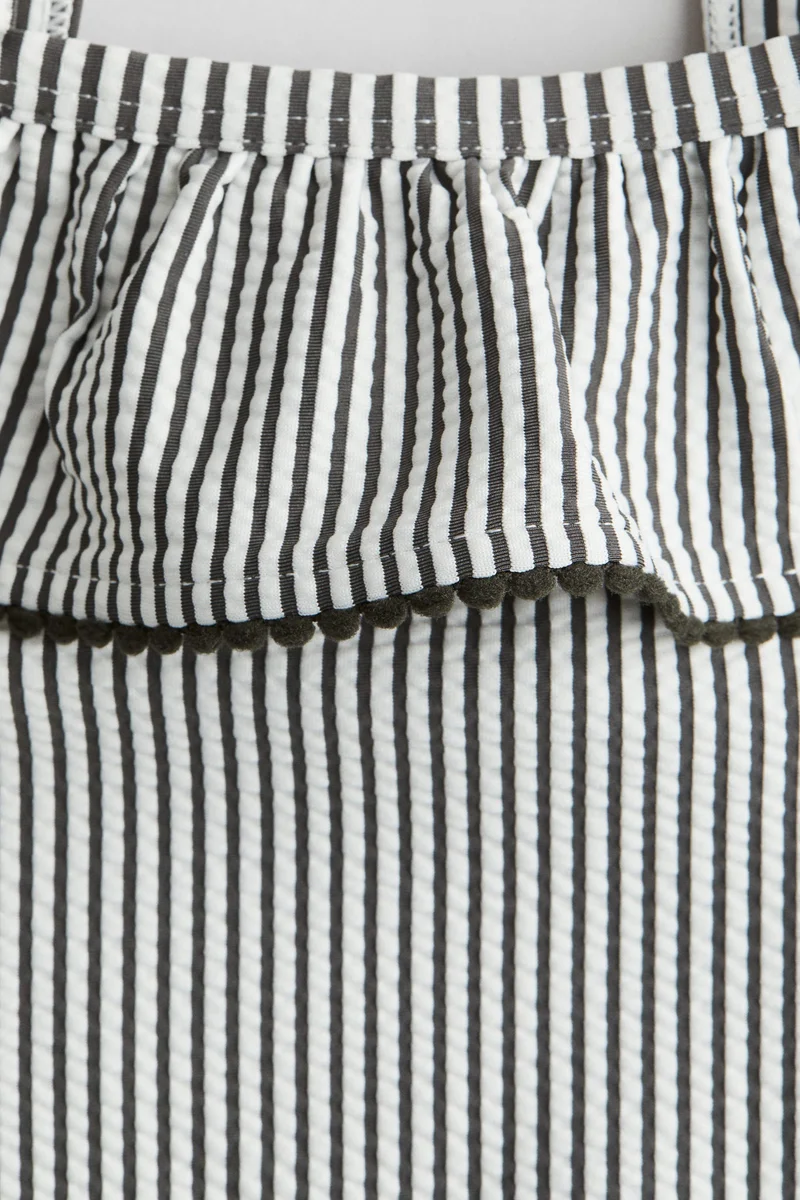 H&M Flounced cold-shoulder swimsuit