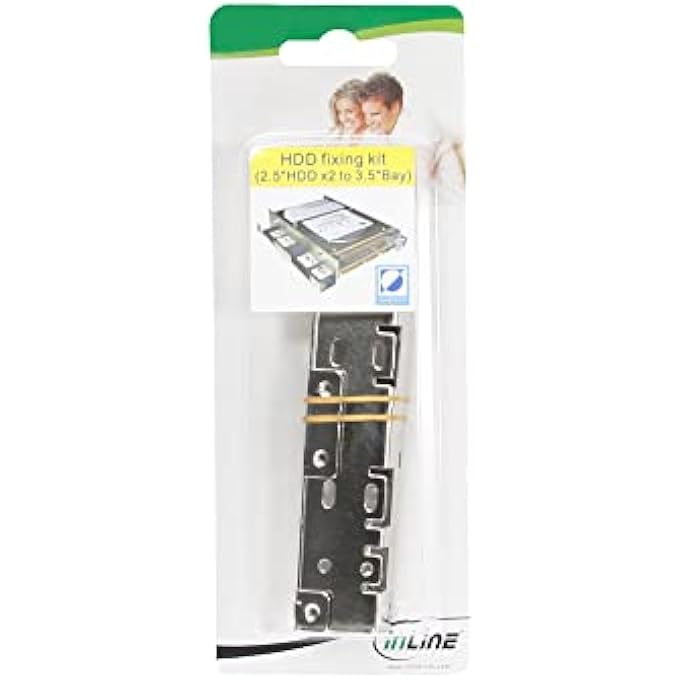 INLINE 39950C HDD/SSD MOUNTING RAILS, 2X 6.35 CM (2.5 INCHES) TO 8.89 CM (3.5 INCHES), FRAME AND SCREWS ONLY - Image 2