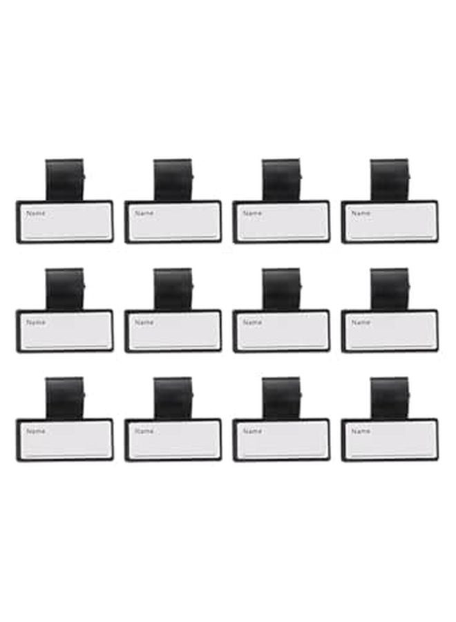12 Pcs Writable Plastic Name Labels For Medical Stethoscope Doctor Nurse Use - Image 1