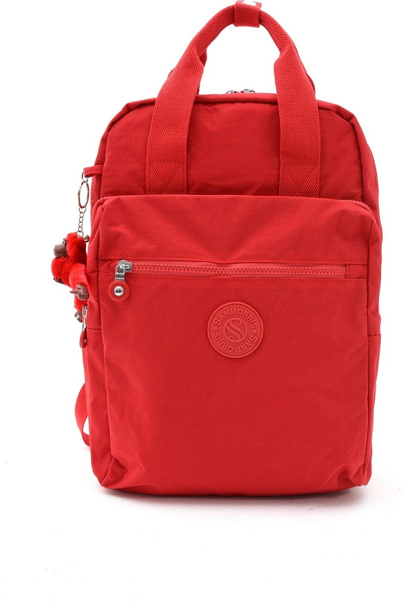 Çanta Trend Bag Trend Sanmorris Unisex Water Resistant Crinkle Fabric Multi Compartment Large Size Laptop School and Backpack Bag  - Image 3