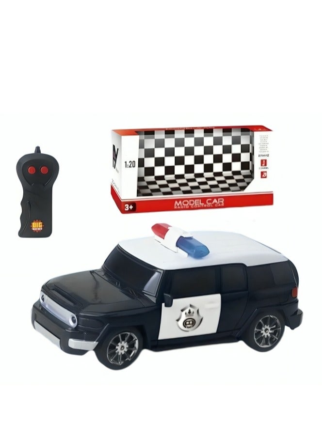 Model car Original detail lightweight portable police car with remote control design - Image 3