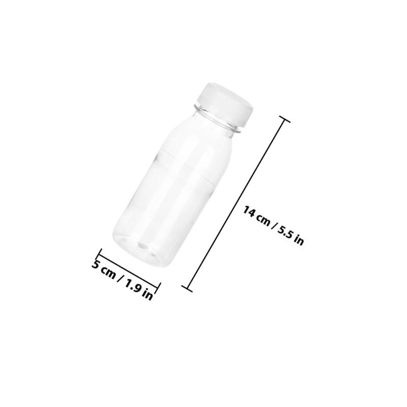 8 Pcs 200ml Food Grade Plastic Juice Bottles With Lids Portable Drink Containers For Takeout Cold Beverages - Image 3