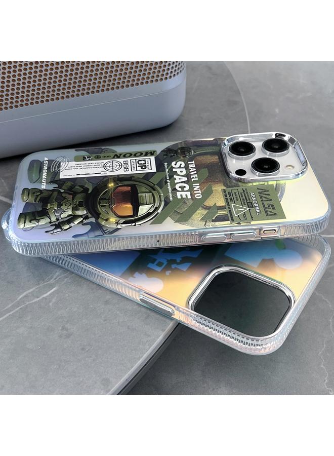 اس-توب جراب لهاتف iPhone 12، جراب هاتف رائد فضاء ليزري فلوري - Image 5