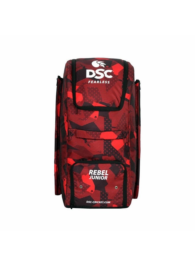 DSC Rebel Junior Duffle Cricket Kit Bag, Colour - Red/Black  - Image 1