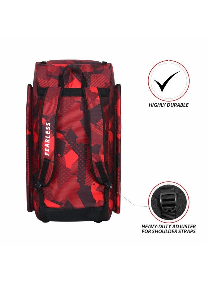 DSC Rebel Junior Duffle Cricket Kit Bag, Colour - Red/Black  - Image 5