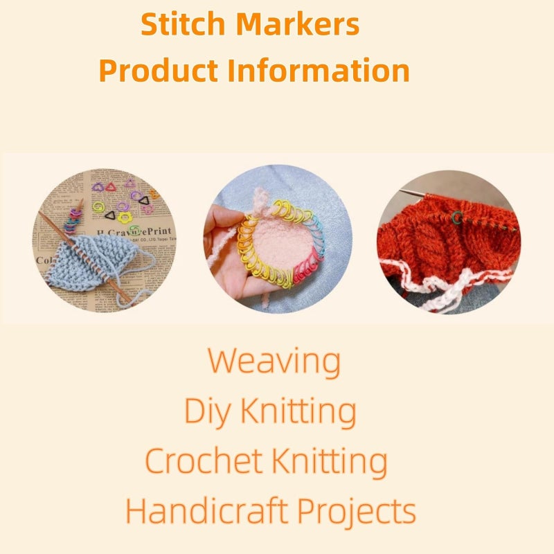Hilsayum Stitch Markers for Crocheting Cat Stitch Markers with Box Metal Spiral Stitch Markers for Knitting Crochet Stitch Markers Rings Knitting and Crochet Notions (30) - Image 5