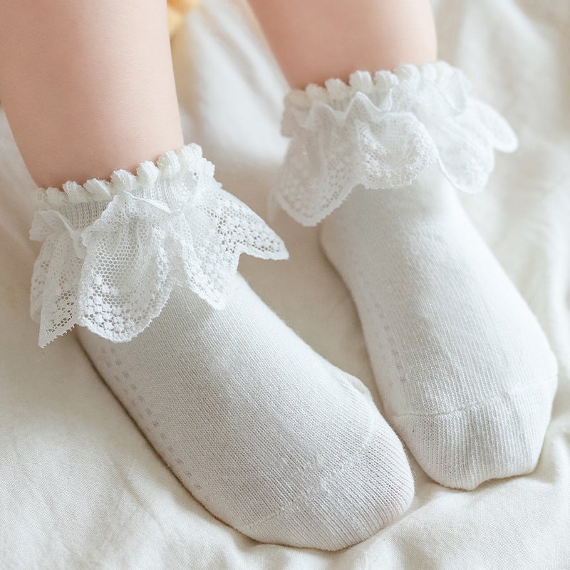 Girls Socks Baby Lace Socks Korean Style Children Lace Princess Socks Little Girls Dance Socks Baby Socks - Image 4