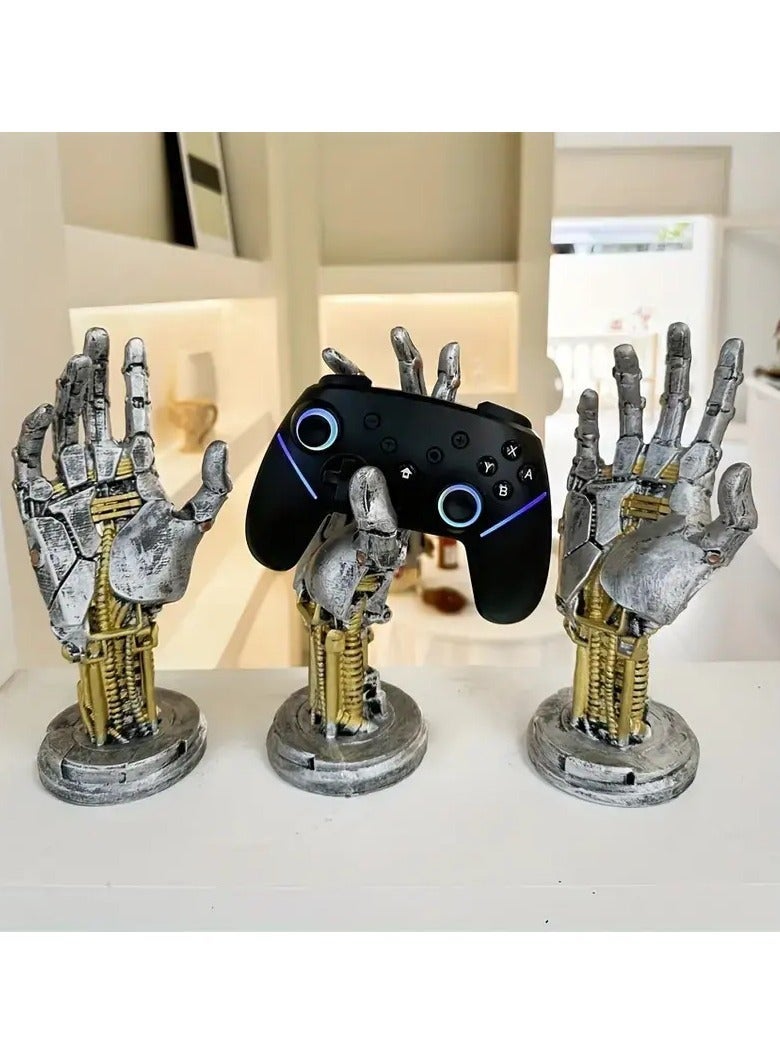 general Cyberpunk Mechanical Arm Game Controller Holder, Headphone Hanger Stand, Desktop Organizer for Game Room Decor - Image 2