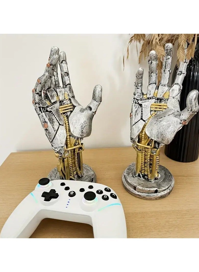 general Cyberpunk Mechanical Arm Game Controller Holder, Headphone Hanger Stand, Desktop Organizer for Game Room Decor - Image 3