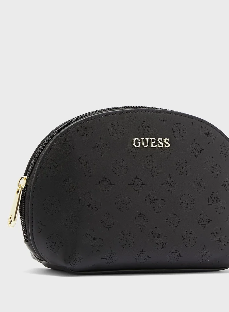 GUESS Jacaline Zip Around Cosmetic Bag