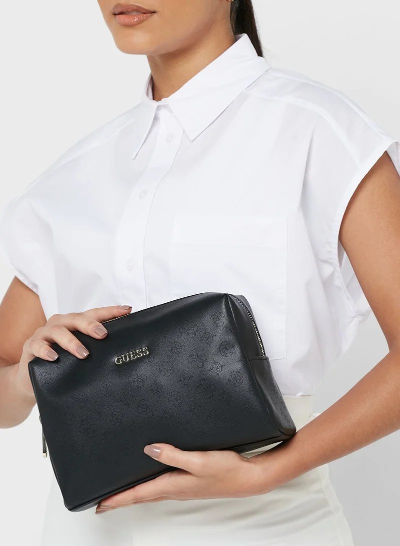 GUESS Jacaline Zip Around Cosmetic Bag