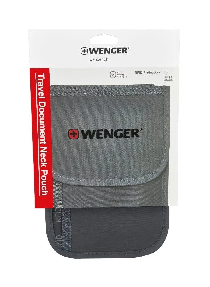 Wenger Travel Document Rfid Neck Pouch Grey - 611878