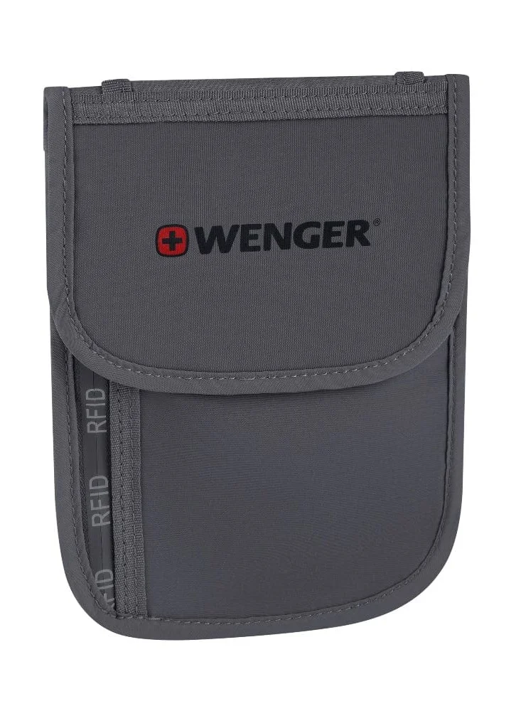 Wenger Travel Document Rfid Neck Pouch Grey - 611878