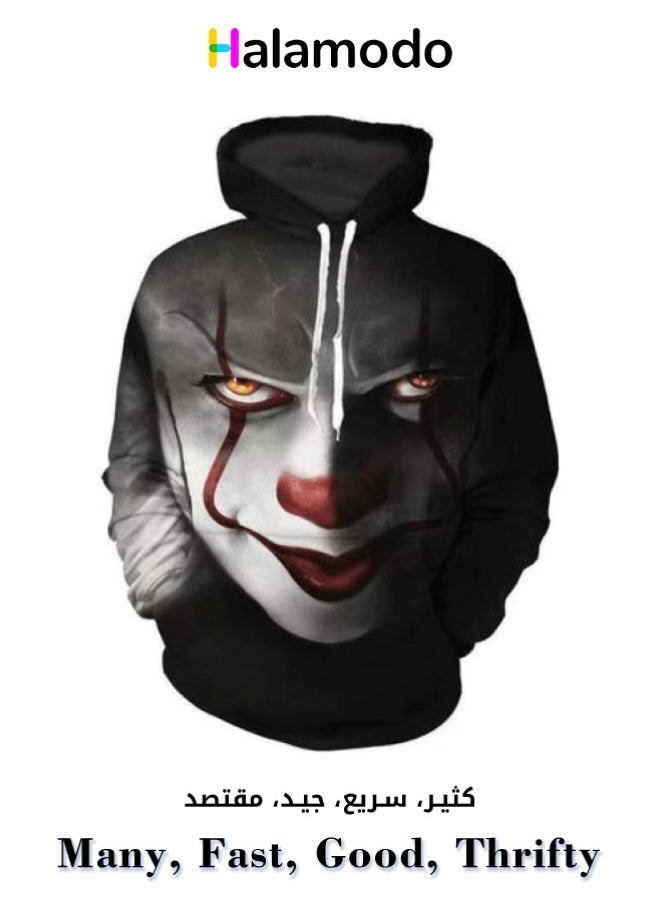 HALAMODO - Unisex Long Sleeve Sweatshirt Sports Hoodie - Image 1