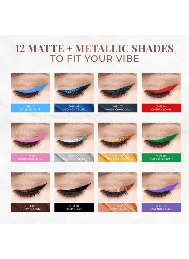 Just Herbs Eyeliner Waterproof And Smudge Proof, Long Lasting Eyeliners 2.5G (Golden Hour)  - Image 4