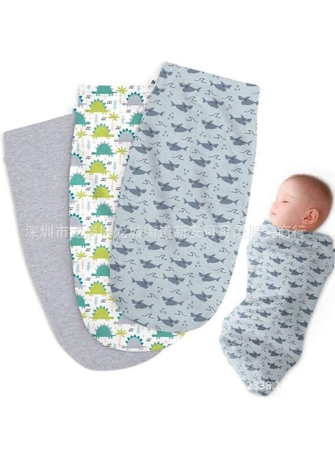 Generic Newborn Baby Cocoon Anti Startle Cotton Wrap Sleeping Bag 