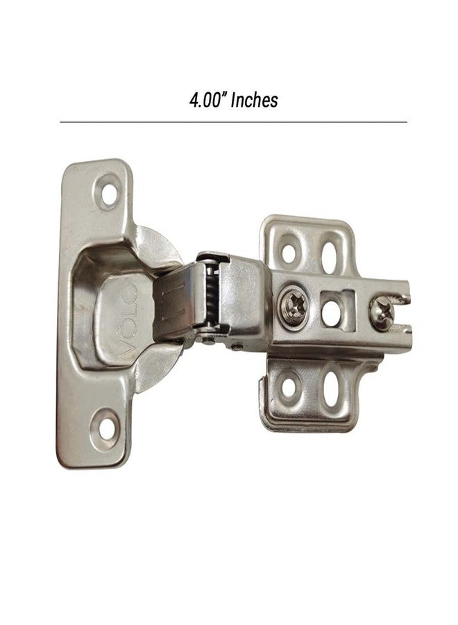 Volo European Style Steel Auto Concealed Cabinet Hinges (Pack of 5 Sets), 8* Crank- Half Overlay - Image 2