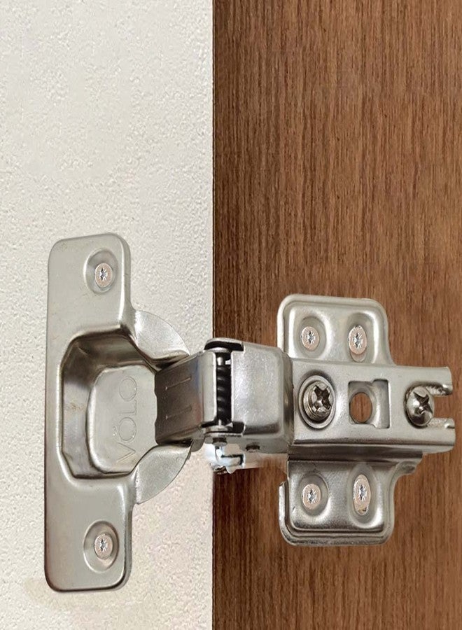 Volo European Style Steel Auto Concealed Cabinet Hinges (Pack of 5 Sets), 8* Crank- Half Overlay - Image 5