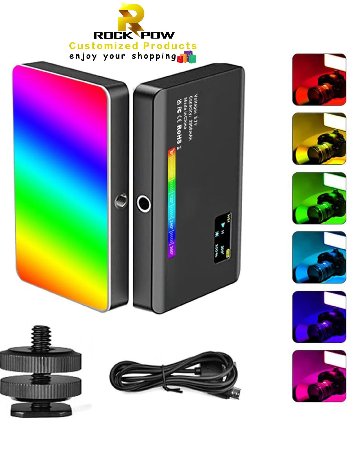 روك باو Rockpow LW140 Rgb Video Light 8W 125 g