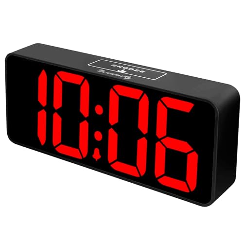 DreamSky Large Digital Alarm Clock Big Numbers for Seniors & Visually Impaired, 9 Inches Electric Clocks for Bedroom, Jumbo Display Fully Dimmable Brightness, USB Ports, Adjustable Alarm Volume - Image 1