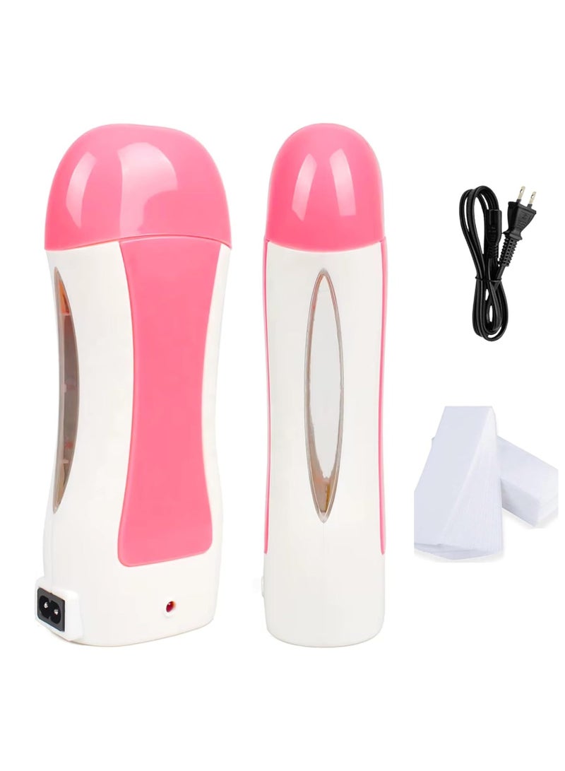 Wax Heater Machine Waxing Kit Wax Warmer With 10Pcs Depilatory Paper Epilator Set - Image 1