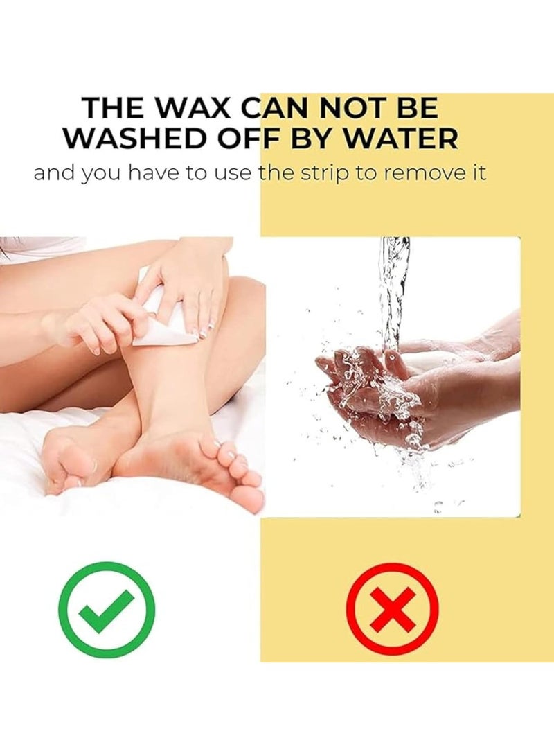 Wax Heater Machine Waxing Kit Wax Warmer With 10Pcs Depilatory Paper Epilator Set - Image 2