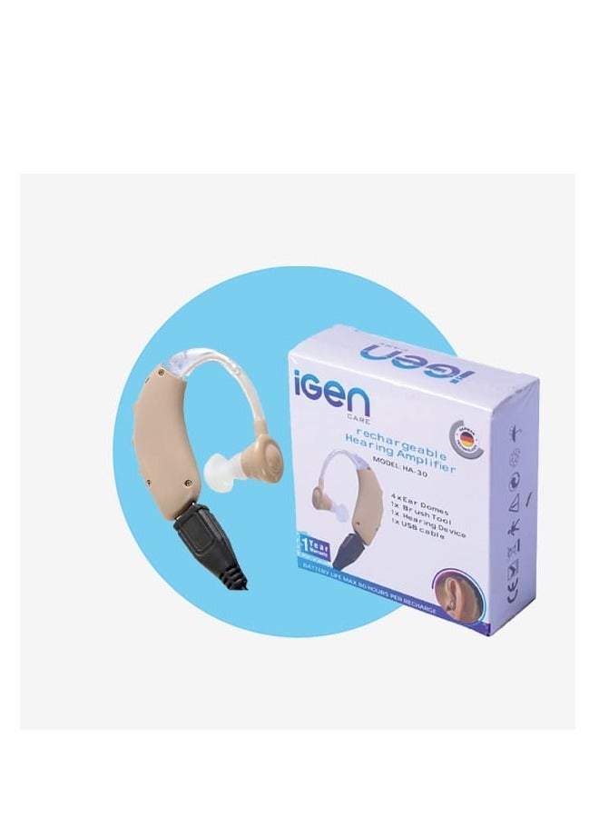 iGEN Care Rechargeable Hearing Amplifier – Model: HA-30